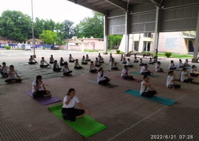 Students Doing Yoga