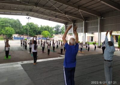 Students Doing Yoga