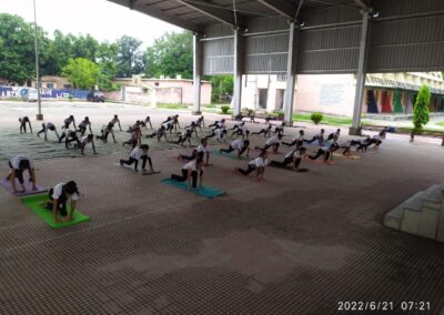 Students Doing Yoga