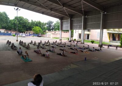 Students Doing Yoga